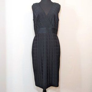 Kay Unger Black Cap Sleeve Dress